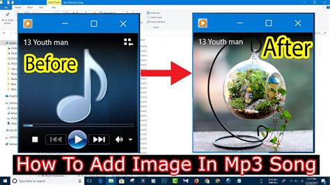 This will display all of your albums as thumbnails in the main section of the window. . Add image to mp3 file online